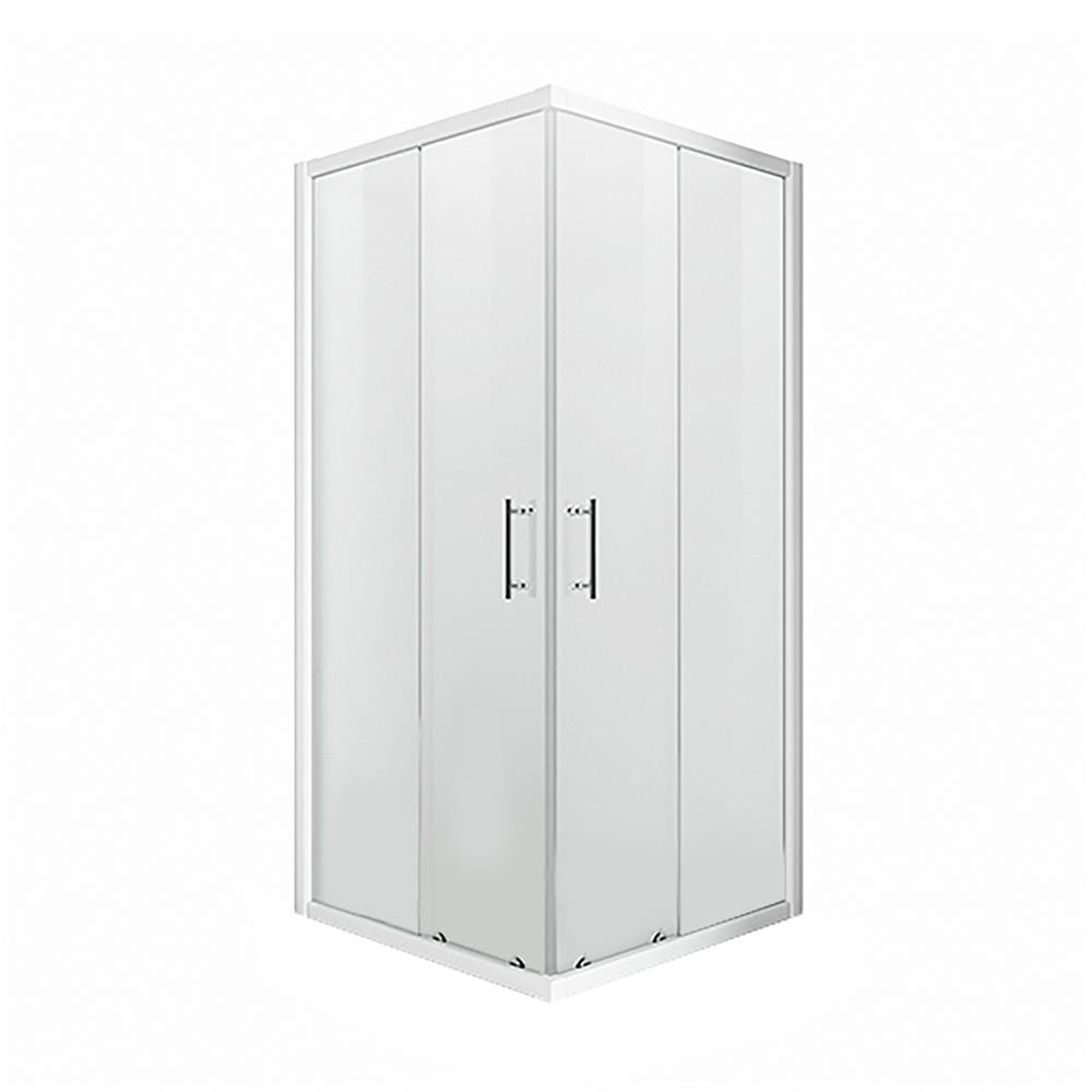 ฉากกั้นอาบน้ำ CRISTINA SQUARE90-Silver 90x90x190 ซม.