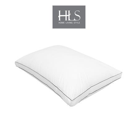 หมอนหนุน ไมโครไฟเบอร์ HOME LIVING STYLE EXTRA FIRM 23x34 นิ้ว สีขาว_0