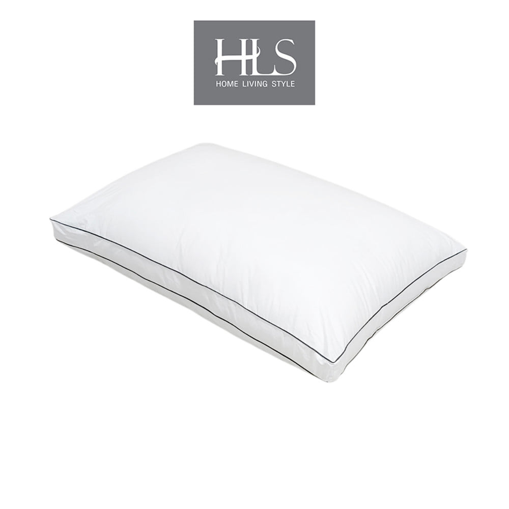 หมอนหนุน ไมโครไฟเบอร์ HOME LIVING STYLE EXTRA MEDIUM 23x34 นิ้ว สีขาว_1