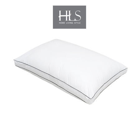 หมอนหนุน ไมโครไฟเบอร์ HOME LIVING STYLE EXTRA MEDIUM 23x34 นิ้ว สีขาว_0