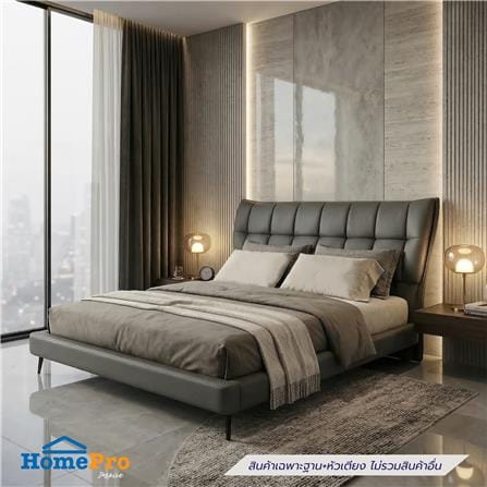 ฐานรองหัวเตียง 6 ฟุต BENETTA GRANITE สี GREY_3
