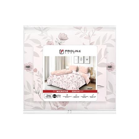 ชุดผ้าปูที่นอน 3.5 ฟุต (ชุด 4 ชิ้น) FROLINA MICROTEX DF076_4