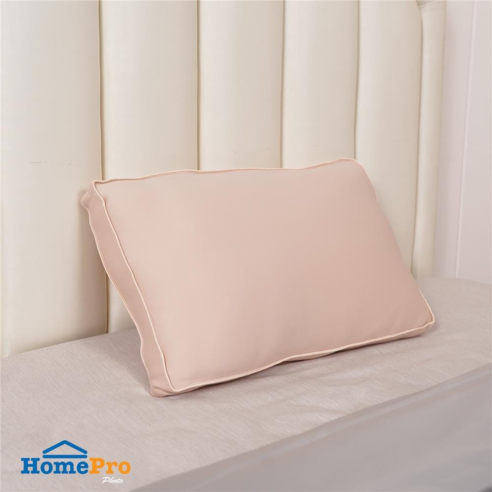 หมอนหนุน ใยสังเคราะห์ SNAZZ COOLING CHILLUXE 30x50 ซม. สีชมพู