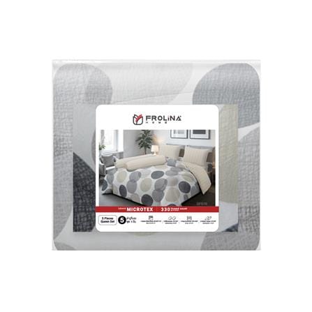 ชุดผ้าปูที่นอน 5 ฟุต (ชุด 6 ชิ้น) FROLINA MICROTEX DF078_4
