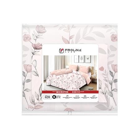 ชุดผ้าปูที่นอน 6 ฟุต (ชุด 6 ชิ้น) FROLINA MICROTEX DF076_4