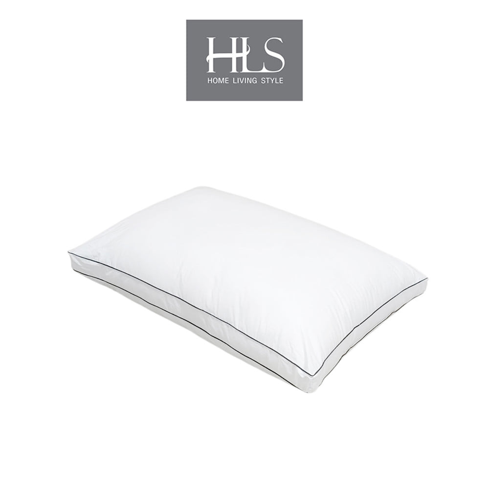 หมอนหนุน ไมโครไฟเบอร์ HOME LIVING STYLE MEDIUM 18x28 นิ้ว สีขาว