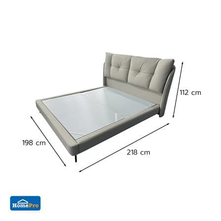 ฐานรองหัวเตียง 6 ฟุต BENETTA SERENO สี GREY_7