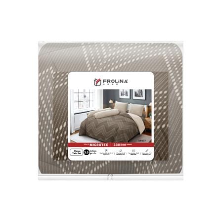 ชุดผ้าปูที่นอน 3.5 ฟุต (ชุด 4 ชิ้น) FROLINA MICROTEX DF077_4