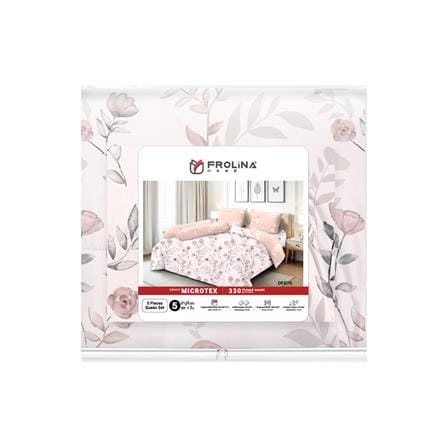 ชุดผ้าปูที่นอน 5 ฟุต (ชุด 6 ชิ้น) FROLINA MICROTEX DF076_4