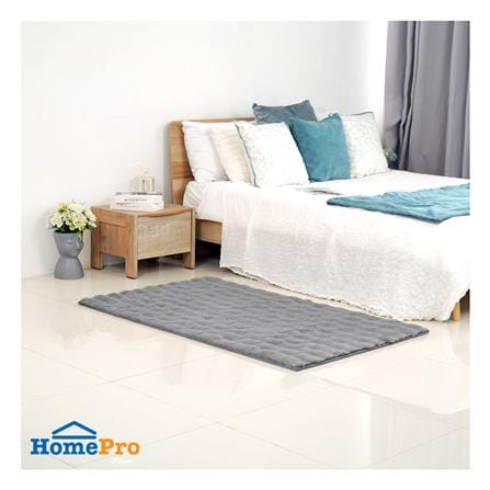 พรม HOME LIVING STYLE WEFER 90x150 ซม. สีเทาเข้ม_5