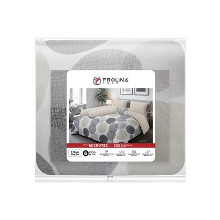 ชุดผ้าปูที่นอน 6 ฟุต (ชุด 6 ชิ้น) FROLINA MICROTEX DF078_4