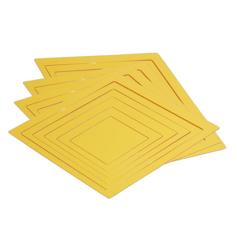 สติ๊กเกอร์ D.I.Y WALL HOME LIVING STYLE WALL 20x20 ซม. สีทอง (แพ็ก 24 ชิ้น)