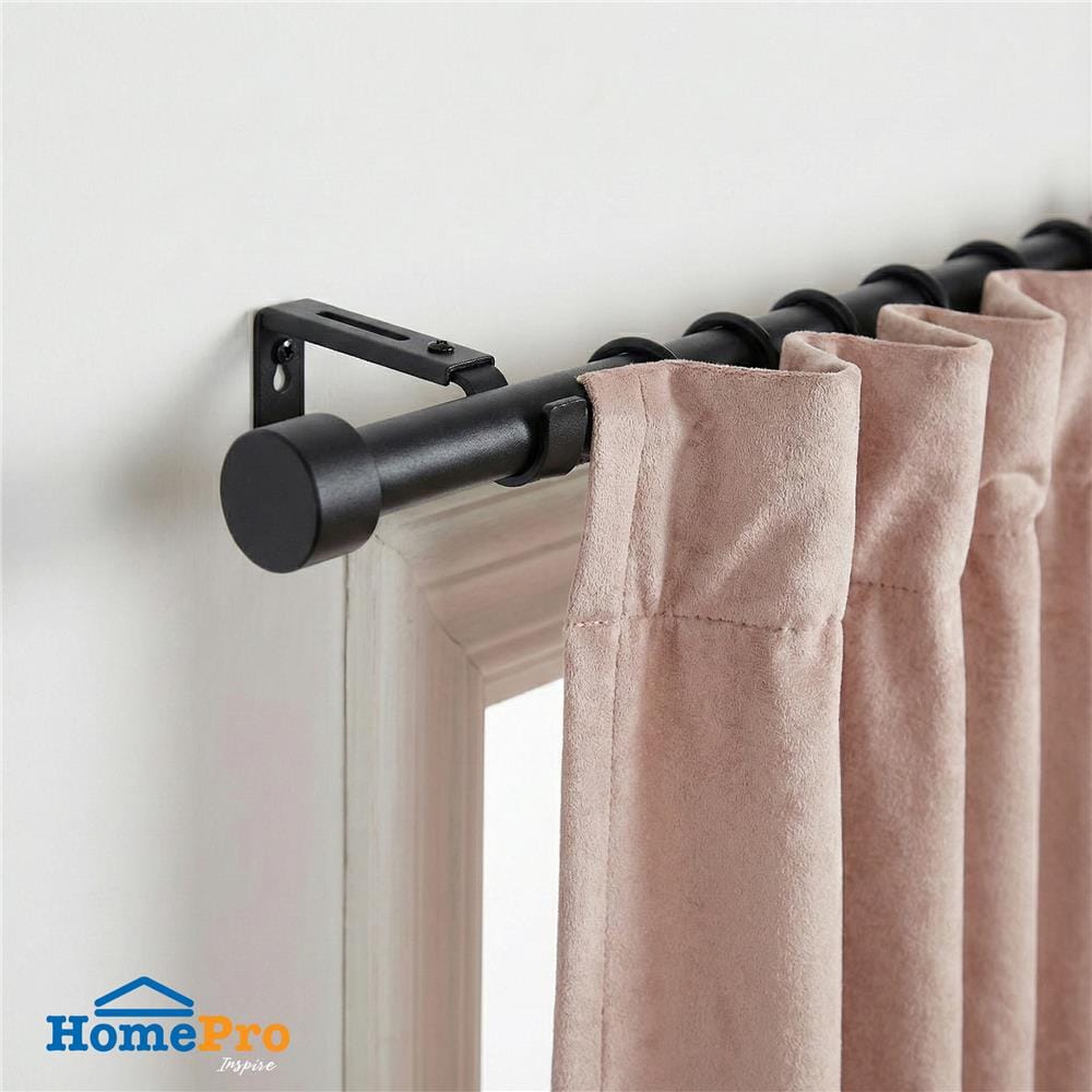 รางเหล็ก ยืดหด HOME LIVING STYLE CORK 180-310 ซม. สีดำ