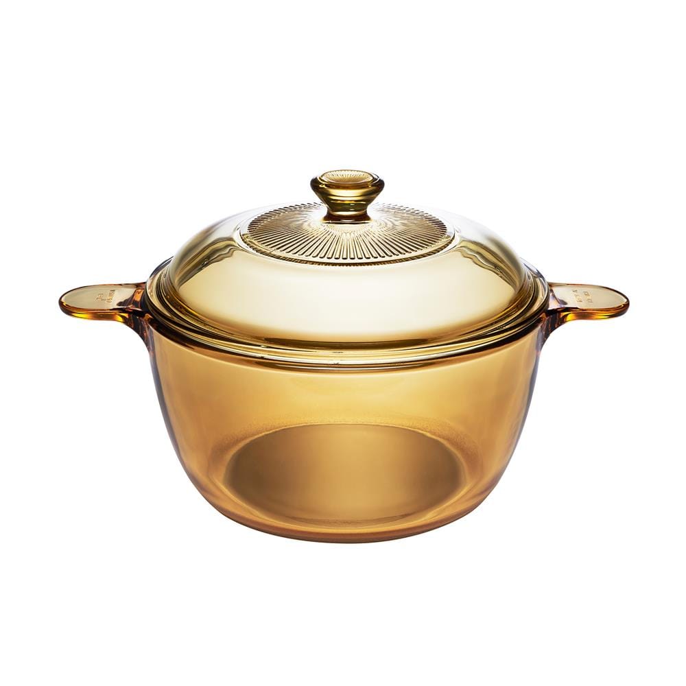 หม้อ 26 ซม. VISIONS COVERED COOKPOT IH สีเหลือง/ใส