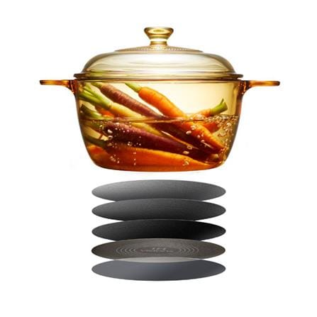 หม้อ 26 ซม. VISIONS COVERED COOKPOT IH สีเหลือง/ใส_1
