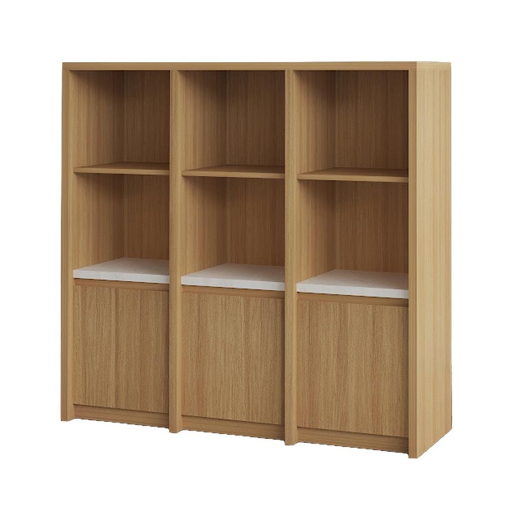 ชั้นวางของผสม 3 ชั้น 3 บานเปิด FURDINI AOMI 120 ซม. สี NATURAL OAK/ขาว_1