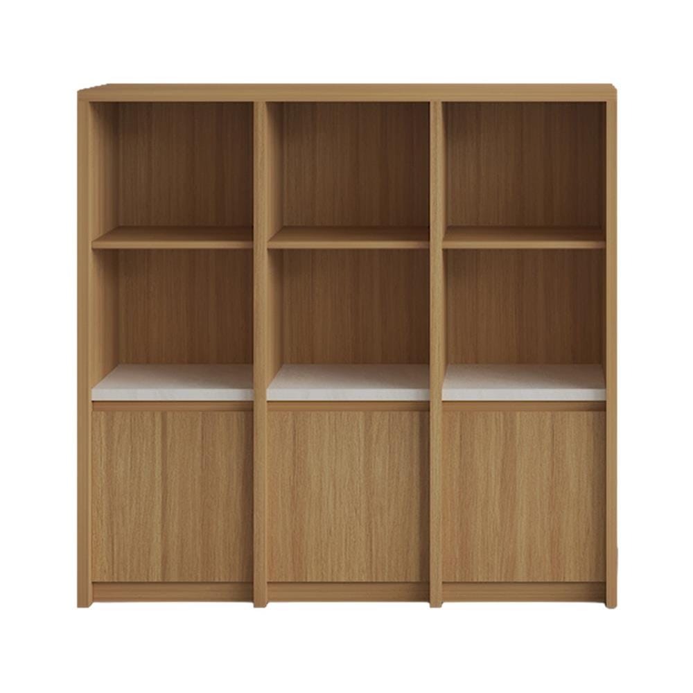 ชั้นวางของผสม 3 ชั้น 3 บานเปิด FURDINI AOMI 120 ซม. สี NATURAL OAK/ขาว