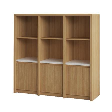 ชั้นวางของผสม 3 ชั้น 3 บานเปิด FURDINI AOMI 120 ซม. สี NATURAL OAK/ขาว