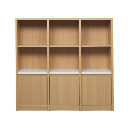 ชั้นวางของผสม 3 ชั้น 3 บานเปิด FURDINI AOMI 120 ซม. สี NATURAL OAK/ขาว_1
