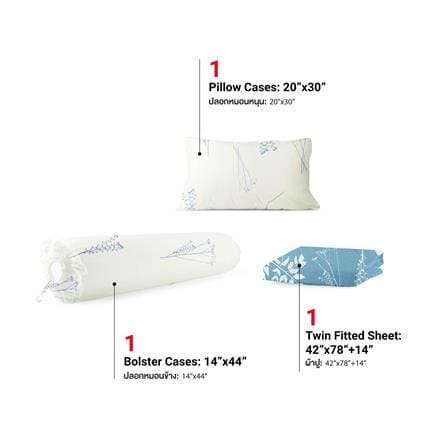 ชุดผ้าปูที่นอน 3.5 ฟุต (ชุด 3 ชิ้น) FROLINA MICROTEX DF075_2