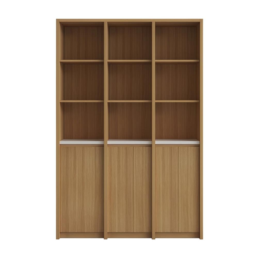 ชั้นวางของผสม 5 ชั้น 3 บานเปิด FURDINI AOMI 120 ซม. สี NATURAL OAK/ขาว
