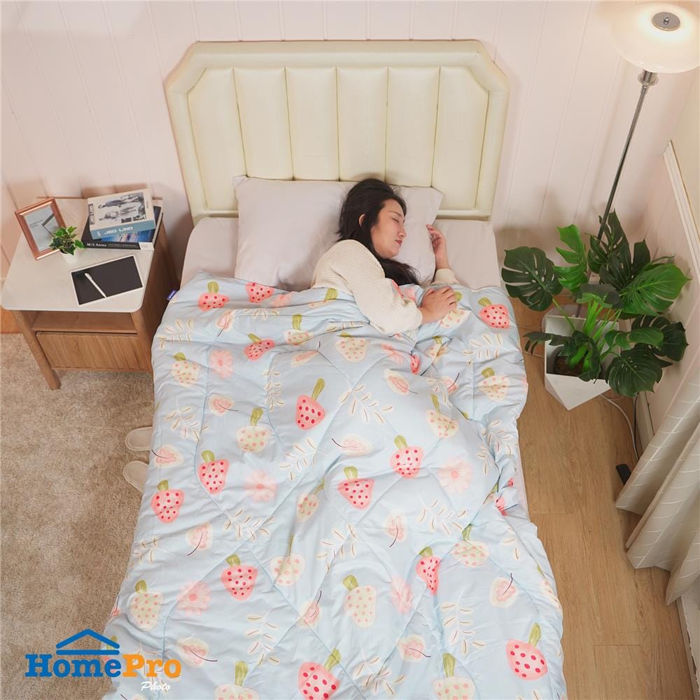 ผ้านวม SNAZZ STRAWBERRY 60x80 นิ้ว สี BLUE