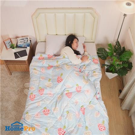 ผ้านวม SNAZZ STRAWBERRY 60x80 นิ้ว สี BLUE_4