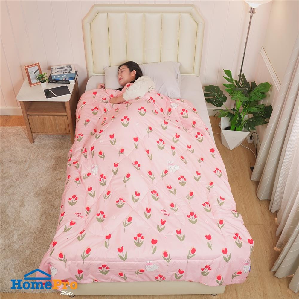 ผ้านวม SNAZZ TULIP 60x80 นิ้ว สี PINK