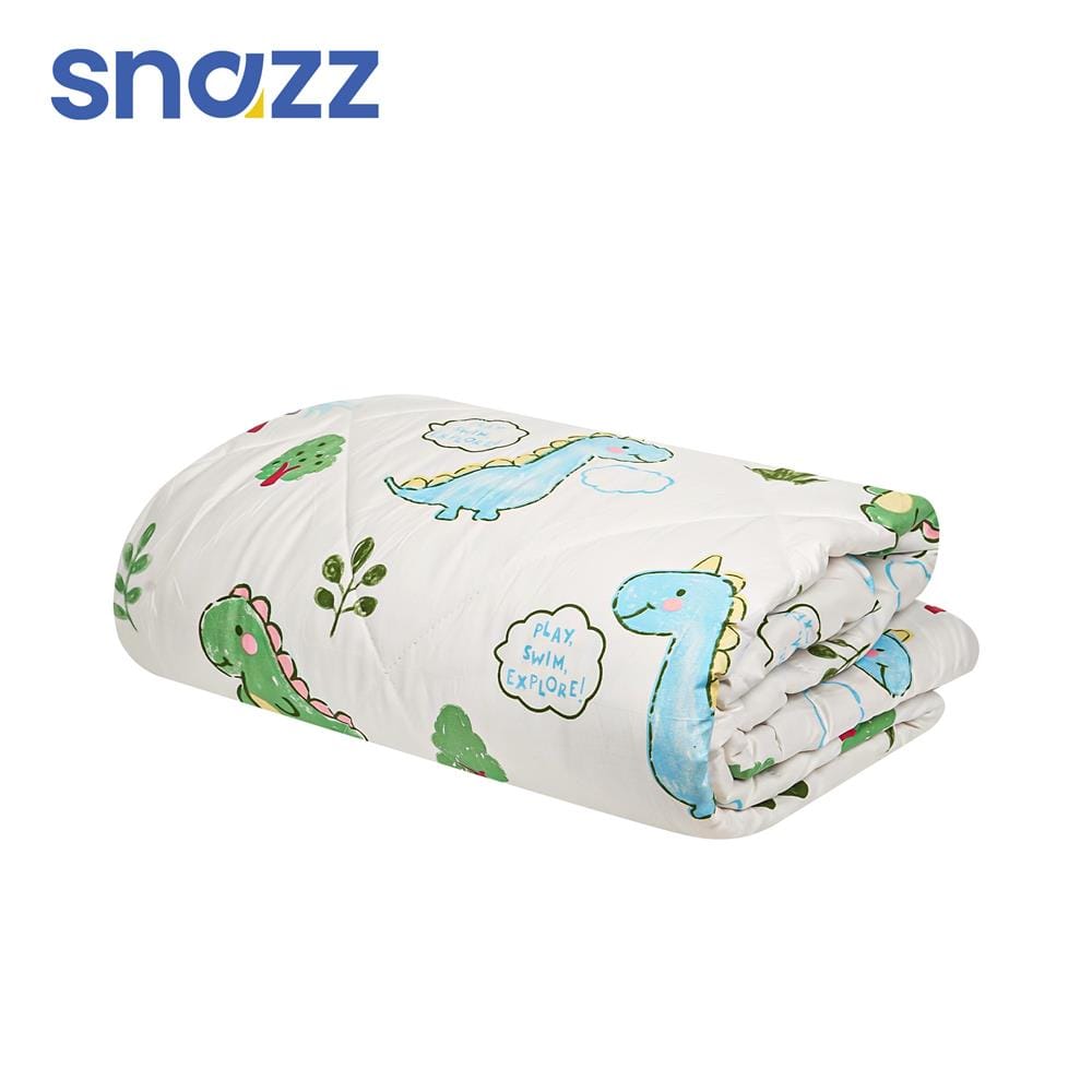 ผ้านวม SNAZZ DINO 60x80 นิ้ว สี GREEN