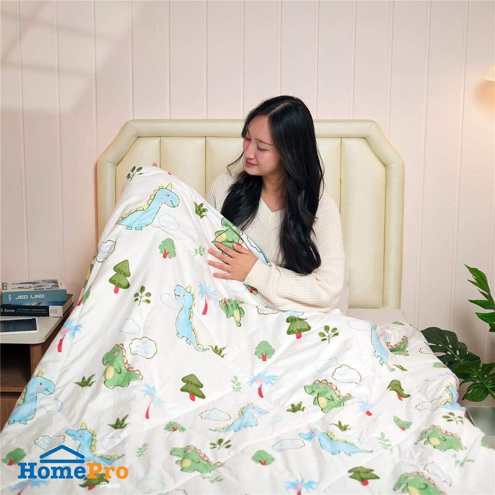 ผ้านวม SNAZZ DINO 60x80 นิ้ว สี GREEN