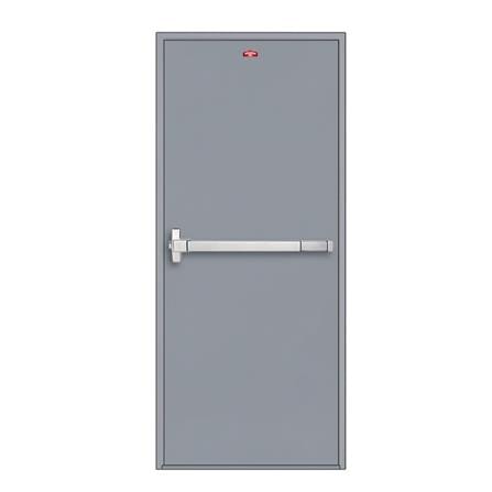 ชุดประตูเหล็กทนไฟ PROFESSIONAL DOOR FD2G 96.4x204.8 ซม. สีเทา (เปิดด้านซ้าย ออกด้านนอก)_0