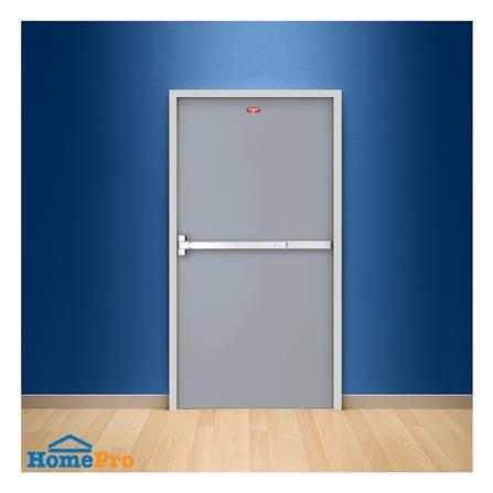 ชุดประตูเหล็กทนไฟ PROFESSIONAL DOOR FFD100G 106.4x204.8 ซม. สีเทา (เปิดด้านซ้าย ออกด้านนอก)_2