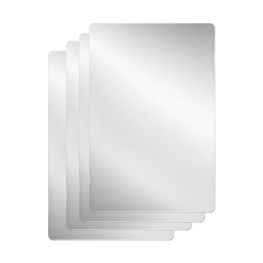 สติ๊กเกอร์ D.I.Y HOME LIVING STYLE MIRROR 20x30 ซม. สีเงิน (แพ็ก 4 ชิ้น)