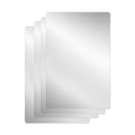 สติ๊กเกอร์ D.I.Y HOME LIVING STYLE MIRROR 20x30 ซม. สีเงิน (แพ็ก 4 ชิ้น)_0