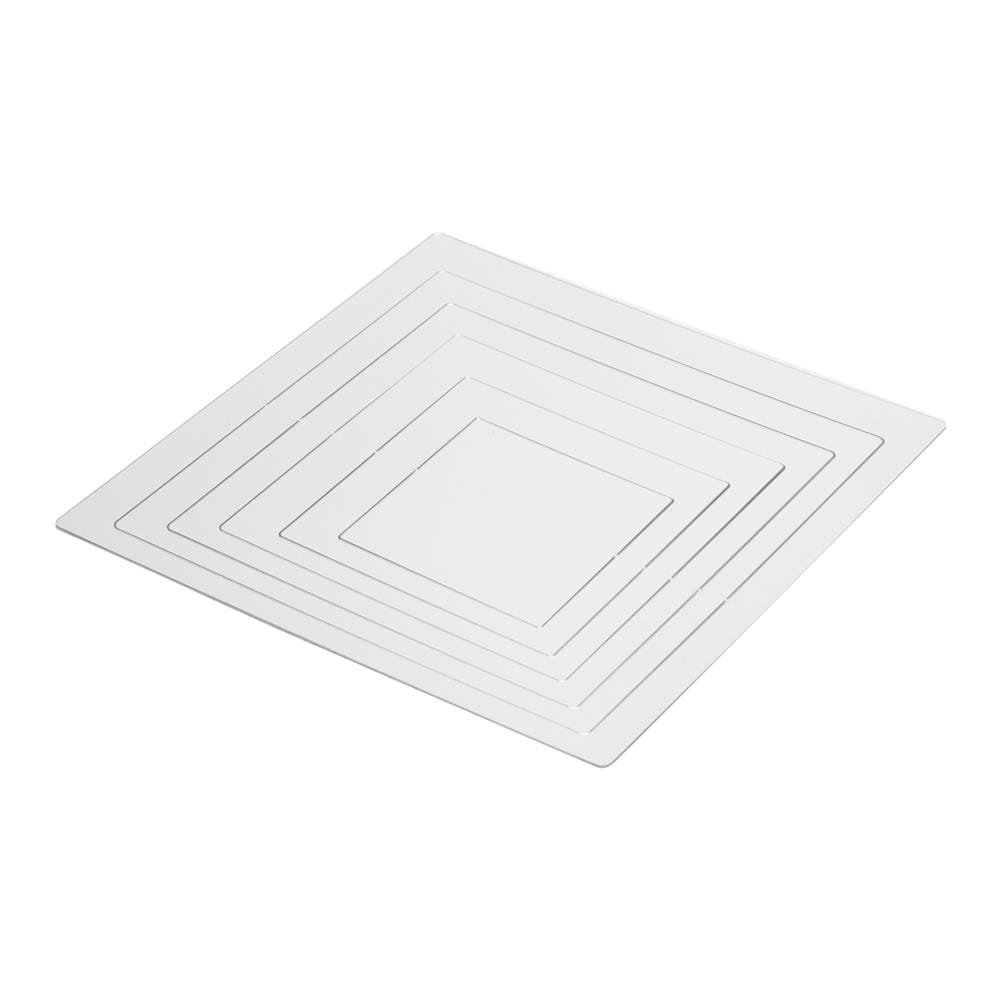 สติ๊กเกอร์ D.I.Y HOME LIVING STYLE WALL 20x20 ซม. สีเงิน (แพ็ก 24 ชิ้น)