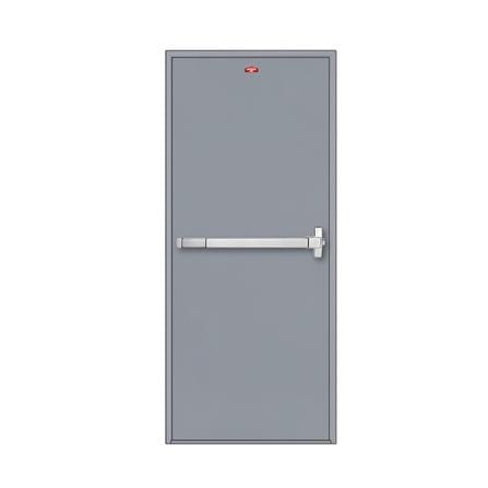 ชุดประตูเหล็กทนไฟ PROFESSIONAL DOOR FD1G 86.4x204.8 ซม. สีเทา (เปิดด้านขวา ออกด้านนอก)_0