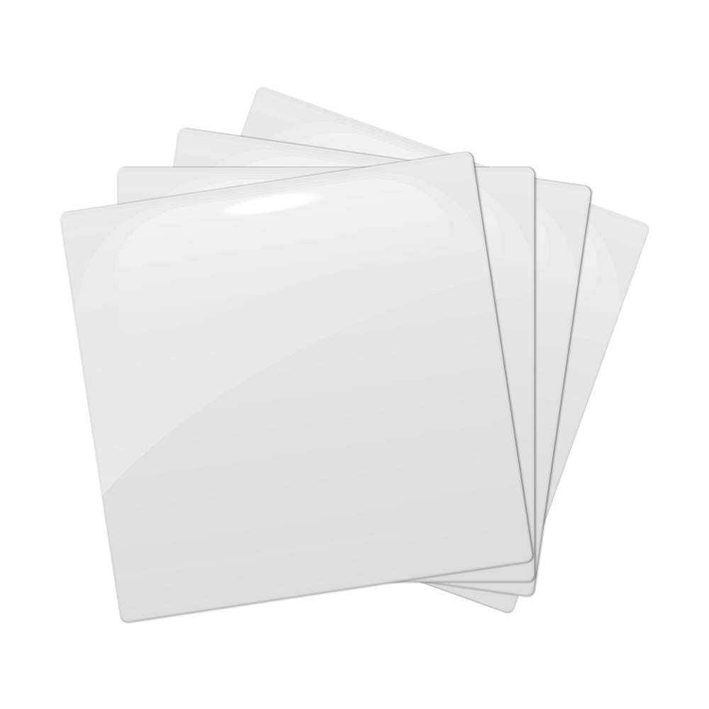 สติ๊กเกอร์ D.I.Y HOME LIVING STYLE GLASS 30x30 ซม. สีเงิน (แพ็ก 4 ชิ้น)