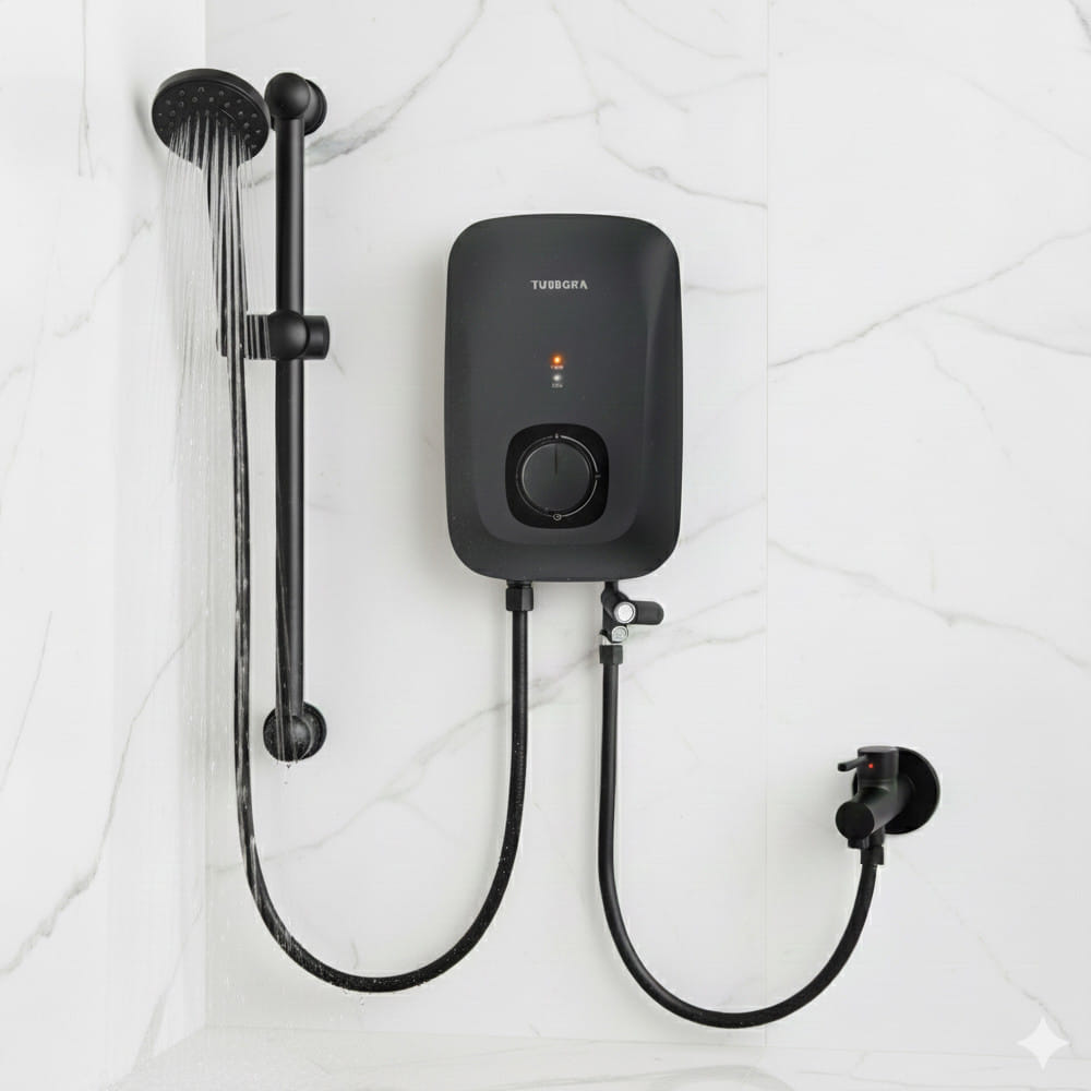 เครื่องทำน้ำอุ่น TURBORA AC-35E สีดำ 3500 วัตต์