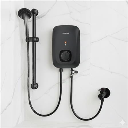 เครื่องทำน้ำอุ่น TURBORA AC-35E สีดำ 3500 วัตต์_6