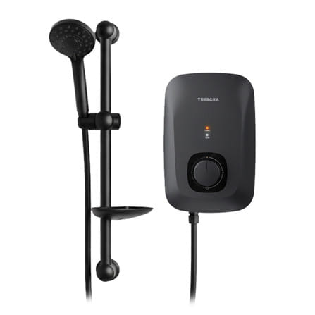 เครื่องทำน้ำอุ่น TURBORA AC-35E สีดำ 3500 วัตต์_0