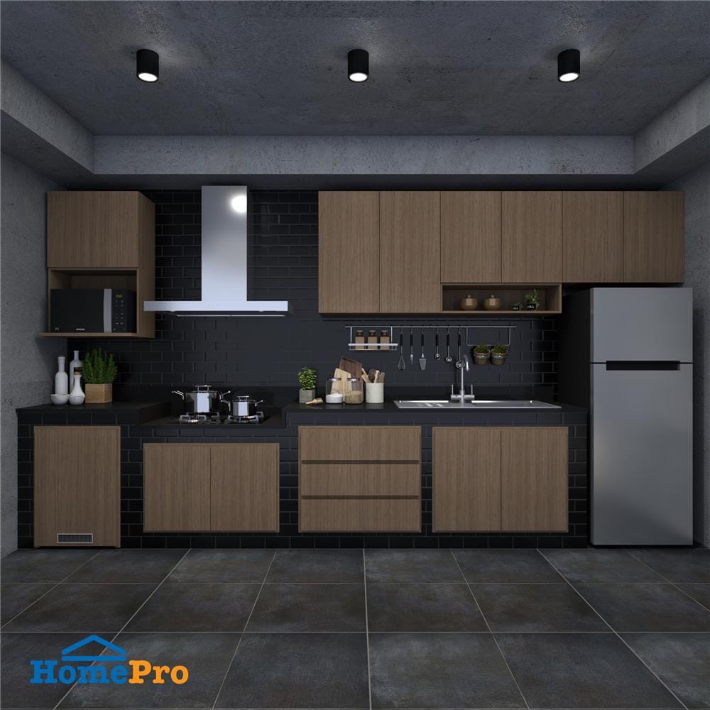 ตู้แขวนเดี่ยว WPC PARAZZO ENZO เปิดซ้าย บานเพ่ 40x80 ซม. สีช็อกโกแลต