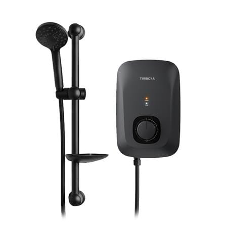 เครื่องทำน้ำอุ่น TURBORA AC-45E 4500 วัตต์ สีดำ_0