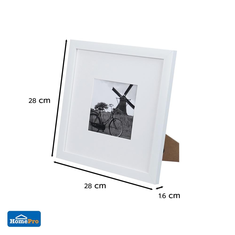 กรอบรูป SNAZZ LENORA SQUARE 25x25 ซม. สีขาว