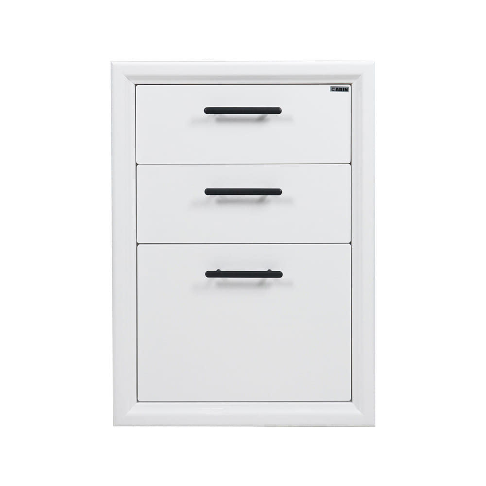 ตู้ลิ้นชัก 3 ชั้น CABIN LANO 49x68.8 ซม. สีขาว