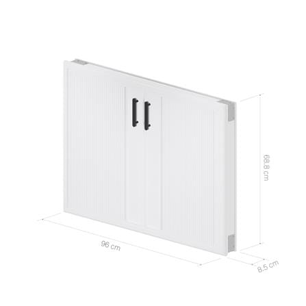บานซิงค์คู่ CABIN LANO 96x68.8 ซม. สีขาว_5