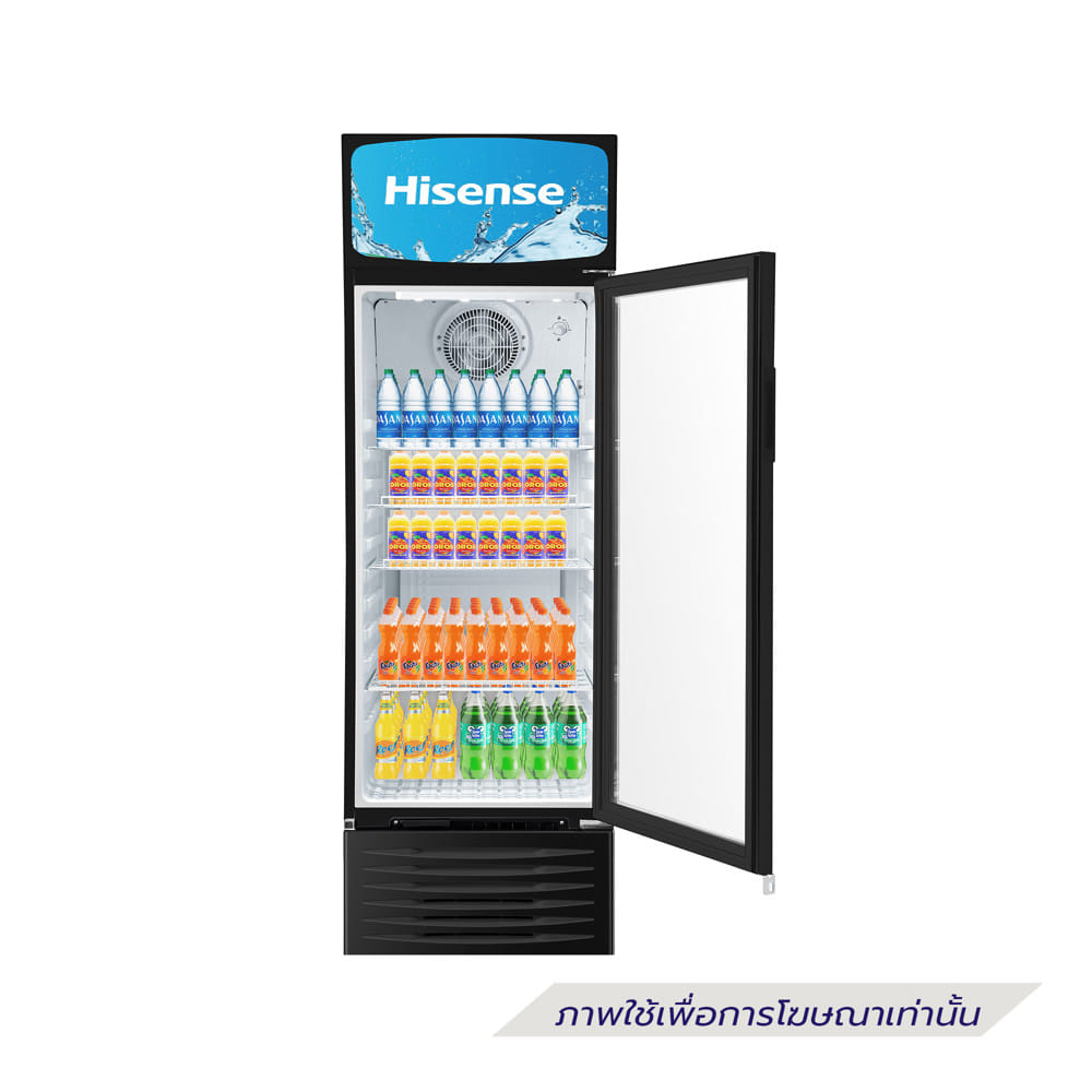 ตู้เครื่องดื่ม 1 ประตู HISENSE HSC-330FLB 10.8 คิว สีดำ
