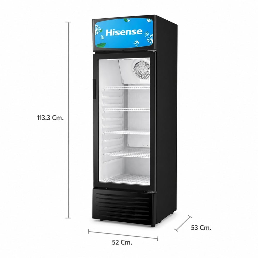 ตู้เครื่องดื่ม 1 ประตู HISENSE HSC-330FLB 10.8 คิว สีดำ