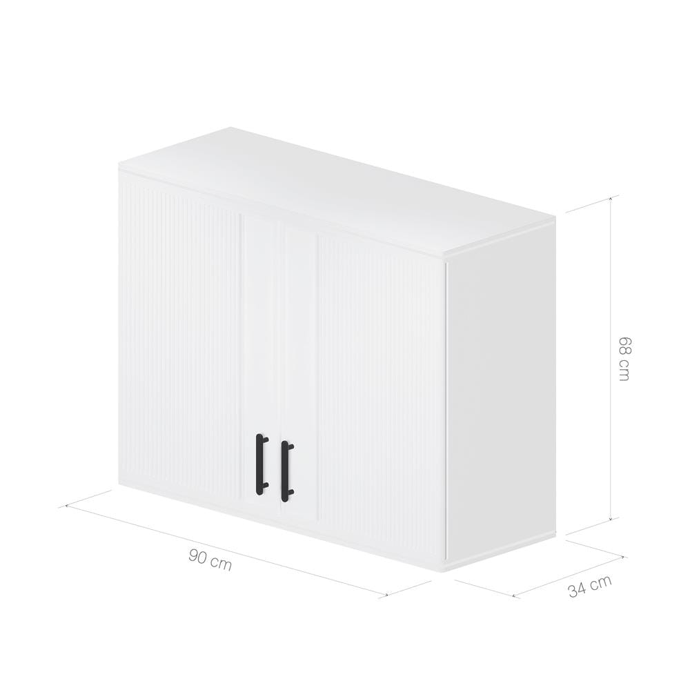 ตู้แขวนคู่ CABIN LANO 90x68 ซม. สีขาว