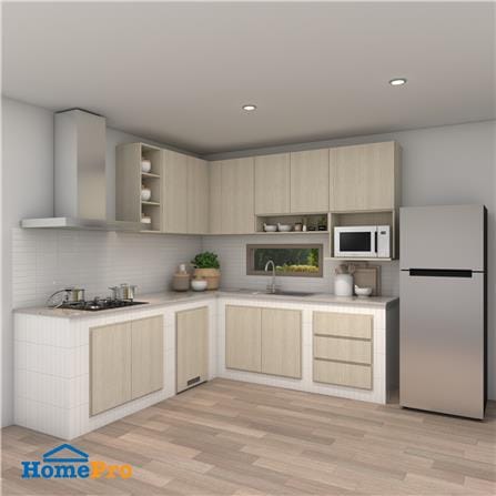 ตู้จบมุมสี่เหลี่ยม WPC PARAZZO ENZO 30x80 ซม. สีไลท์โอ๊ค_2