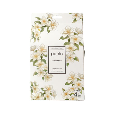 ถุงหอมปรับอากาศ PORRIN JASMINE 20 กรัม (แพ็ก 4 ชิ้น)_0